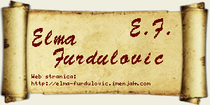 Elma Furdulović vizit kartica